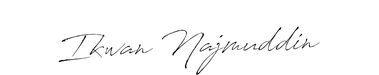 Antro_Vectra is a professional signature style that is perfect for those who want to add a touch of class to their signature. It is also a great choice for those who want to make their signature more unique. Get Ikwan Najmuddin name to fancy signature for free. Ikwan Najmuddin signature style 6 images and pictures png