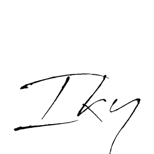 if you are searching for the best signature style for your name Iky. so please give up your signature search. here we have designed multiple signature styles  using Antro_Vectra. Iky signature style 6 images and pictures png