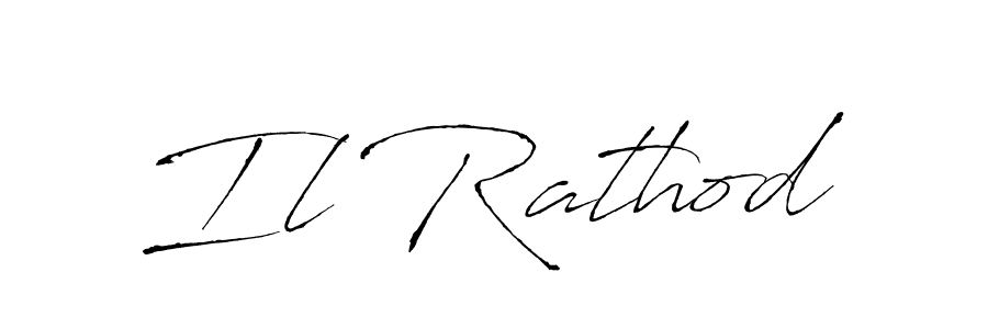 Similarly Antro_Vectra is the best handwritten signature design. Signature creator online .You can use it as an online autograph creator for name Il Rathod. Il Rathod signature style 6 images and pictures png