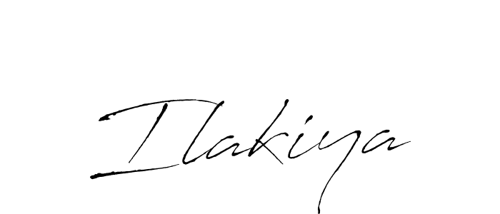 Make a beautiful signature design for name Ilakiya. With this signature (Antro_Vectra) style, you can create a handwritten signature for free. Ilakiya signature style 6 images and pictures png
