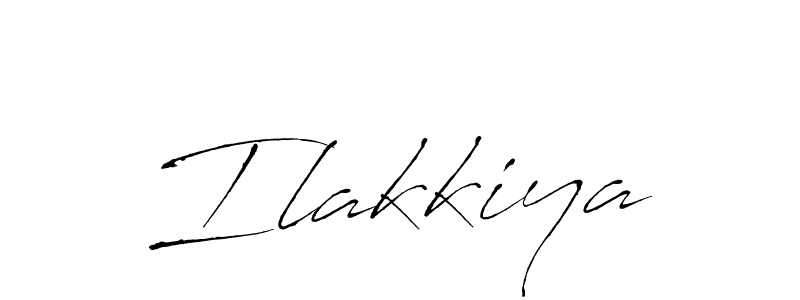 Design your own signature with our free online signature maker. With this signature software, you can create a handwritten (Antro_Vectra) signature for name Ilakkiya. Ilakkiya signature style 6 images and pictures png