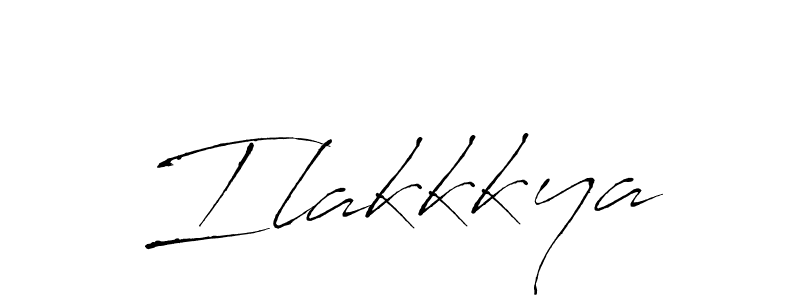 Create a beautiful signature design for name Ilakkkya. With this signature (Antro_Vectra) fonts, you can make a handwritten signature for free. Ilakkkya signature style 6 images and pictures png