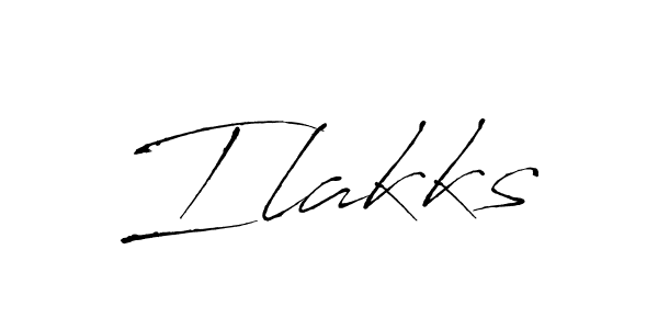 How to make Ilakks signature? Antro_Vectra is a professional autograph style. Create handwritten signature for Ilakks name. Ilakks signature style 6 images and pictures png
