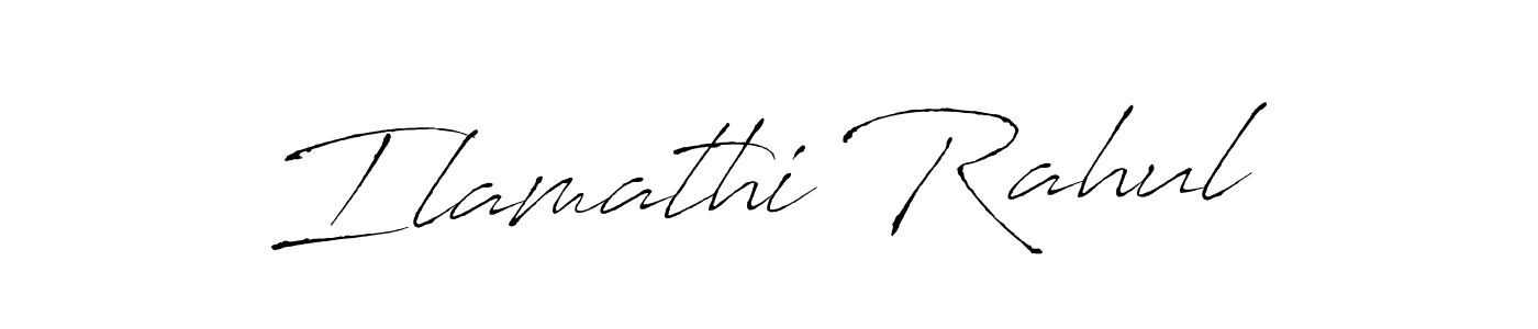 Ilamathi Rahul stylish signature style. Best Handwritten Sign (Antro_Vectra) for my name. Handwritten Signature Collection Ideas for my name Ilamathi Rahul. Ilamathi Rahul signature style 6 images and pictures png