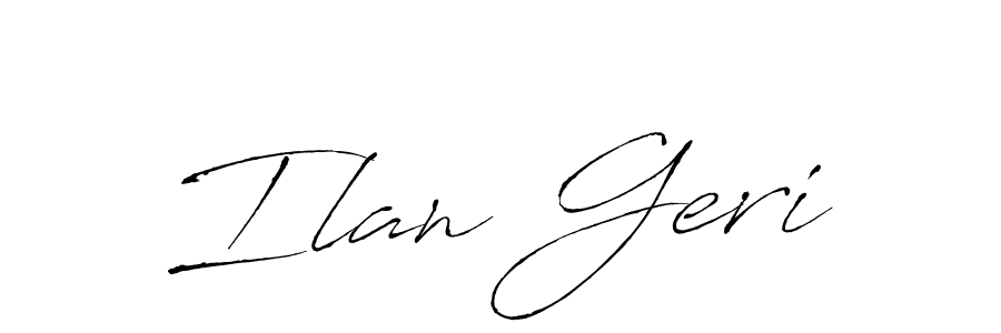 Create a beautiful signature design for name Ilan Geri. With this signature (Antro_Vectra) fonts, you can make a handwritten signature for free. Ilan Geri signature style 6 images and pictures png