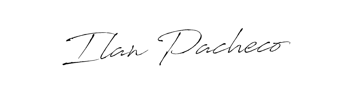 Create a beautiful signature design for name Ilan Pacheco. With this signature (Antro_Vectra) fonts, you can make a handwritten signature for free. Ilan Pacheco signature style 6 images and pictures png