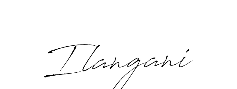 How to make Ilangani signature? Antro_Vectra is a professional autograph style. Create handwritten signature for Ilangani name. Ilangani signature style 6 images and pictures png