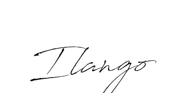 Use a signature maker to create a handwritten signature online. With this signature software, you can design (Antro_Vectra) your own signature for name Ilango. Ilango signature style 6 images and pictures png