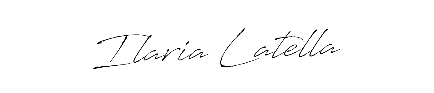 Antro_Vectra is a professional signature style that is perfect for those who want to add a touch of class to their signature. It is also a great choice for those who want to make their signature more unique. Get Ilaria Latella name to fancy signature for free. Ilaria Latella signature style 6 images and pictures png