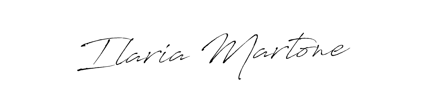 Create a beautiful signature design for name Ilaria Martone. With this signature (Antro_Vectra) fonts, you can make a handwritten signature for free. Ilaria Martone signature style 6 images and pictures png