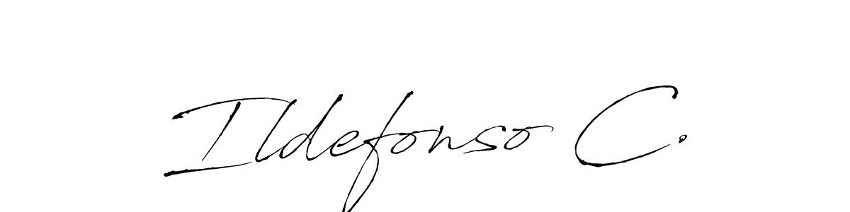 if you are searching for the best signature style for your name Ildefonso C.. so please give up your signature search. here we have designed multiple signature styles  using Antro_Vectra. Ildefonso C. signature style 6 images and pictures png