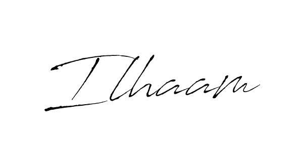 How to make Ilhaam signature? Antro_Vectra is a professional autograph style. Create handwritten signature for Ilhaam name. Ilhaam signature style 6 images and pictures png