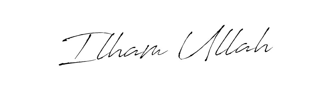 Also we have Ilham Ullah name is the best signature style. Create professional handwritten signature collection using Antro_Vectra autograph style. Ilham Ullah signature style 6 images and pictures png