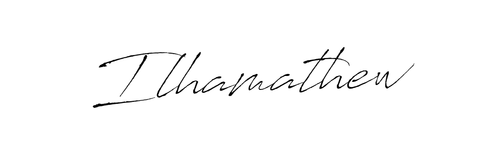 How to make Ilhamathew signature? Antro_Vectra is a professional autograph style. Create handwritten signature for Ilhamathew name. Ilhamathew signature style 6 images and pictures png