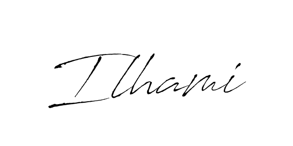 Similarly Antro_Vectra is the best handwritten signature design. Signature creator online .You can use it as an online autograph creator for name Ilhami. Ilhami signature style 6 images and pictures png