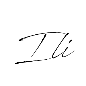 Use a signature maker to create a handwritten signature online. With this signature software, you can design (Antro_Vectra) your own signature for name Ili. Ili signature style 6 images and pictures png
