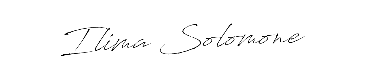 Design your own signature with our free online signature maker. With this signature software, you can create a handwritten (Antro_Vectra) signature for name Ilima Solomone. Ilima Solomone signature style 6 images and pictures png