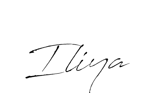 Design your own signature with our free online signature maker. With this signature software, you can create a handwritten (Antro_Vectra) signature for name Iliya. Iliya signature style 6 images and pictures png