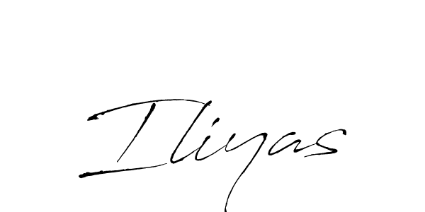 Design your own signature with our free online signature maker. With this signature software, you can create a handwritten (Antro_Vectra) signature for name Iliyas. Iliyas signature style 6 images and pictures png