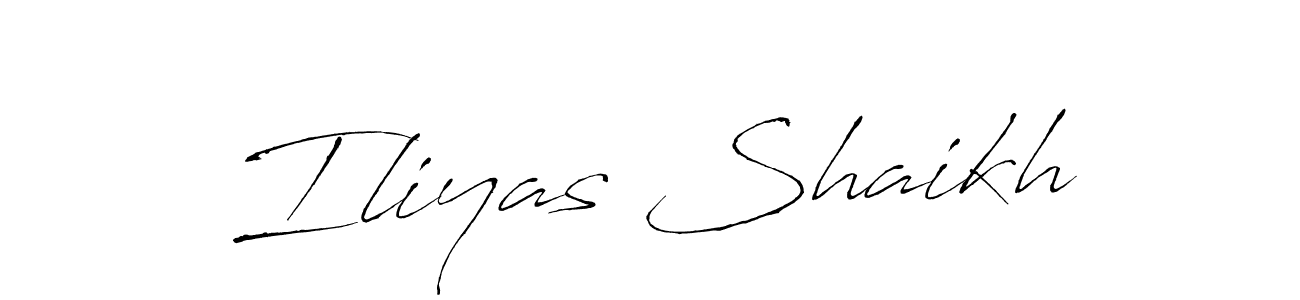 Also we have Iliyas Shaikh name is the best signature style. Create professional handwritten signature collection using Antro_Vectra autograph style. Iliyas Shaikh signature style 6 images and pictures png