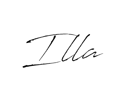 Similarly Antro_Vectra is the best handwritten signature design. Signature creator online .You can use it as an online autograph creator for name Illa. Illa signature style 6 images and pictures png