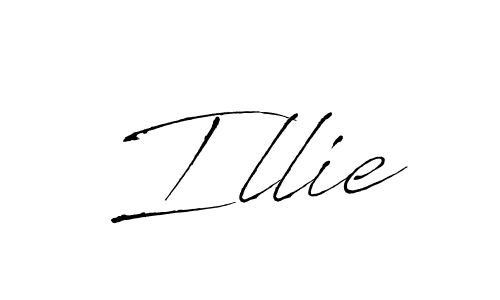 Illie stylish signature style. Best Handwritten Sign (Antro_Vectra) for my name. Handwritten Signature Collection Ideas for my name Illie. Illie signature style 6 images and pictures png