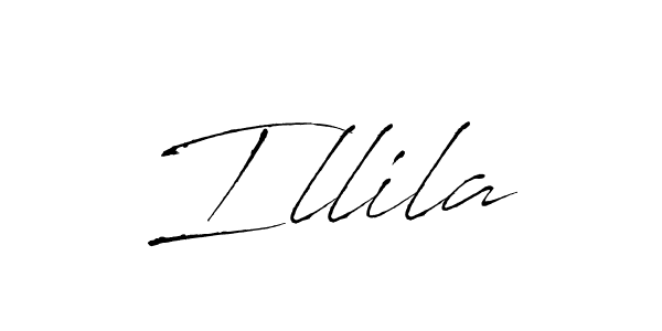 How to make Illila signature? Antro_Vectra is a professional autograph style. Create handwritten signature for Illila name. Illila signature style 6 images and pictures png