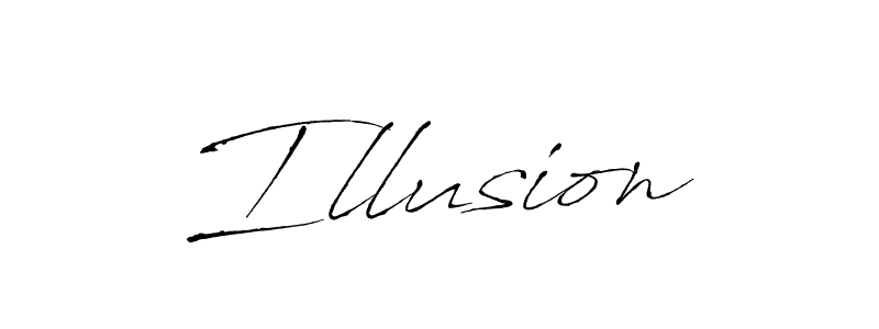 Create a beautiful signature design for name Illusion. With this signature (Antro_Vectra) fonts, you can make a handwritten signature for free. Illusion signature style 6 images and pictures png