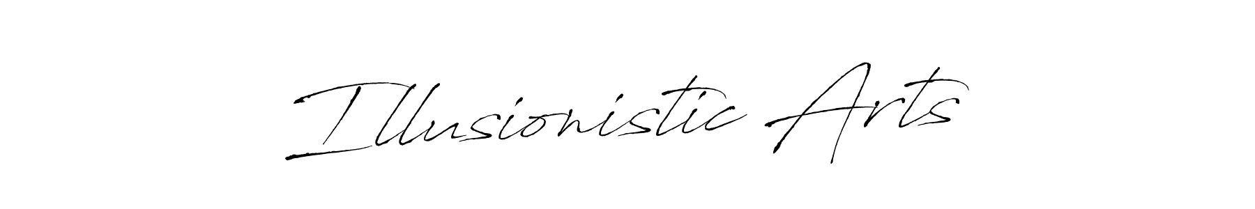 Design your own signature with our free online signature maker. With this signature software, you can create a handwritten (Antro_Vectra) signature for name Illusionistic Arts. Illusionistic Arts signature style 6 images and pictures png