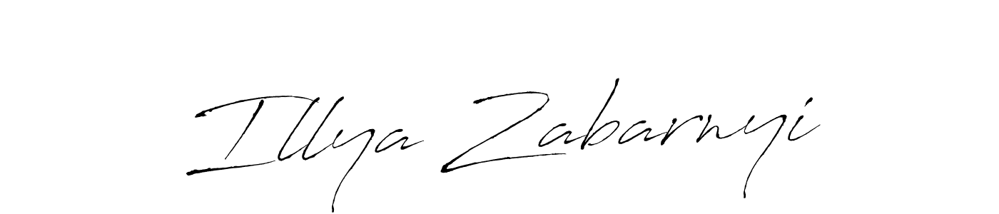 Antro_Vectra is a professional signature style that is perfect for those who want to add a touch of class to their signature. It is also a great choice for those who want to make their signature more unique. Get Illya Zabarnyi name to fancy signature for free. Illya Zabarnyi signature style 6 images and pictures png