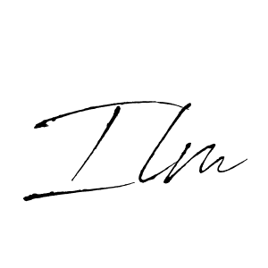 Make a beautiful signature design for name Ilm. With this signature (Antro_Vectra) style, you can create a handwritten signature for free. Ilm signature style 6 images and pictures png