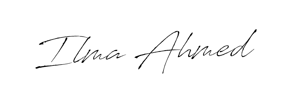 This is the best signature style for the Ilma Ahmed name. Also you like these signature font (Antro_Vectra). Mix name signature. Ilma Ahmed signature style 6 images and pictures png