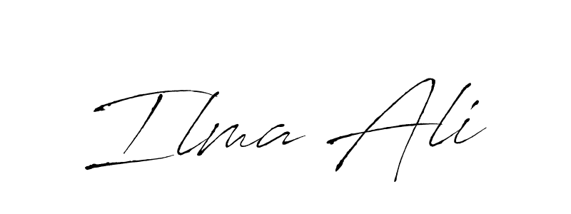 You should practise on your own different ways (Antro_Vectra) to write your name (Ilma Ali) in signature. don't let someone else do it for you. Ilma Ali signature style 6 images and pictures png