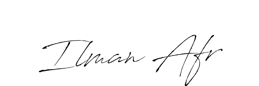 Use a signature maker to create a handwritten signature online. With this signature software, you can design (Antro_Vectra) your own signature for name Ilman Afr. Ilman Afr signature style 6 images and pictures png