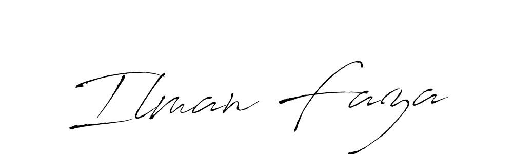 You can use this online signature creator to create a handwritten signature for the name Ilman Faza. This is the best online autograph maker. Ilman Faza signature style 6 images and pictures png