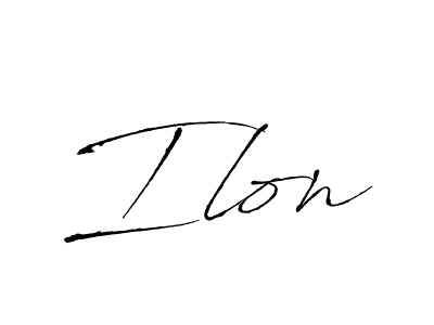 Design your own signature with our free online signature maker. With this signature software, you can create a handwritten (Antro_Vectra) signature for name Ilon. Ilon signature style 6 images and pictures png