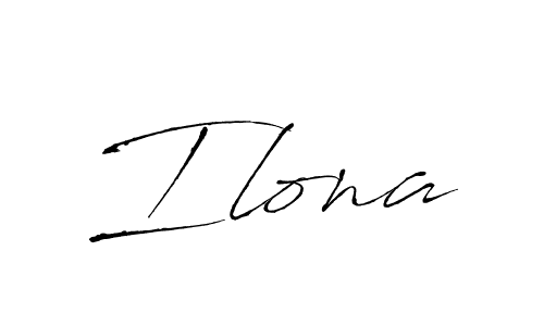 How to make Ilona signature? Antro_Vectra is a professional autograph style. Create handwritten signature for Ilona name. Ilona signature style 6 images and pictures png