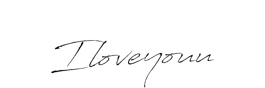 Create a beautiful signature design for name Iloveyouu. With this signature (Antro_Vectra) fonts, you can make a handwritten signature for free. Iloveyouu signature style 6 images and pictures png