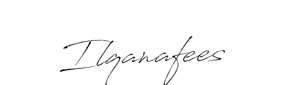 Create a beautiful signature design for name Ilqanafees. With this signature (Antro_Vectra) fonts, you can make a handwritten signature for free. Ilqanafees signature style 6 images and pictures png