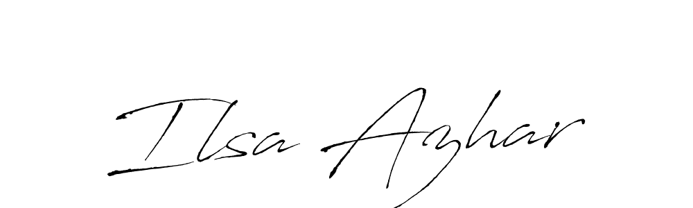 Make a short Ilsa Azhar signature style. Manage your documents anywhere anytime using Antro_Vectra. Create and add eSignatures, submit forms, share and send files easily. Ilsa Azhar signature style 6 images and pictures png