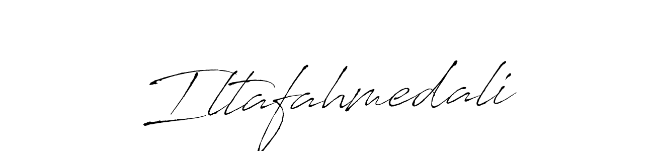 Create a beautiful signature design for name Iltafahmedali. With this signature (Antro_Vectra) fonts, you can make a handwritten signature for free. Iltafahmedali signature style 6 images and pictures png