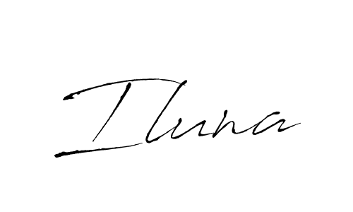 How to make Iluna signature? Antro_Vectra is a professional autograph style. Create handwritten signature for Iluna name. Iluna signature style 6 images and pictures png