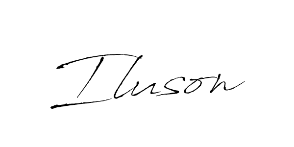 if you are searching for the best signature style for your name Iluson. so please give up your signature search. here we have designed multiple signature styles  using Antro_Vectra. Iluson signature style 6 images and pictures png