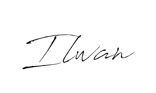 Make a beautiful signature design for name Ilwan. With this signature (Antro_Vectra) style, you can create a handwritten signature for free. Ilwan signature style 6 images and pictures png
