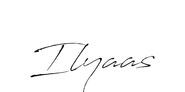 Design your own signature with our free online signature maker. With this signature software, you can create a handwritten (Antro_Vectra) signature for name Ilyaas. Ilyaas signature style 6 images and pictures png