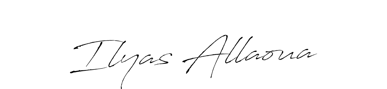 Make a beautiful signature design for name Ilyas Allaoua. Use this online signature maker to create a handwritten signature for free. Ilyas Allaoua signature style 6 images and pictures png