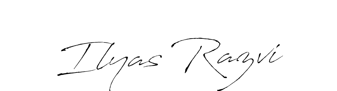 Design your own signature with our free online signature maker. With this signature software, you can create a handwritten (Antro_Vectra) signature for name Ilyas Razvi. Ilyas Razvi signature style 6 images and pictures png