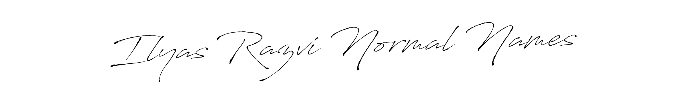 Also we have Ilyas Razvi Normal Names name is the best signature style. Create professional handwritten signature collection using Antro_Vectra autograph style. Ilyas Razvi Normal Names signature style 6 images and pictures png