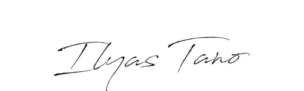 The best way (Antro_Vectra) to make a short signature is to pick only two or three words in your name. The name Ilyas Tano include a total of six letters. For converting this name. Ilyas Tano signature style 6 images and pictures png