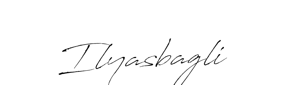 Make a beautiful signature design for name Ilyasbagli. With this signature (Antro_Vectra) style, you can create a handwritten signature for free. Ilyasbagli signature style 6 images and pictures png